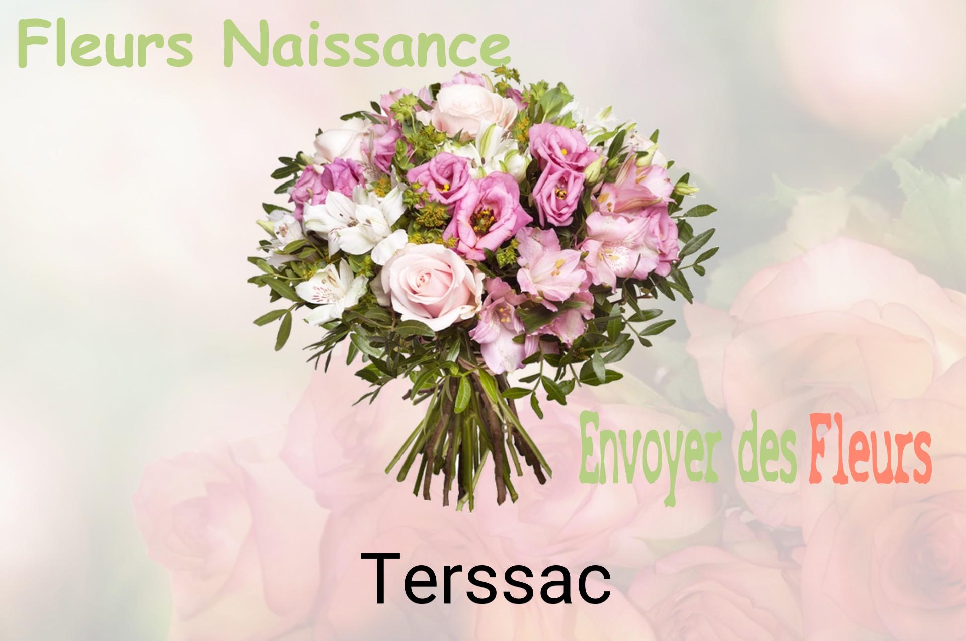 Bouquet de fleurs de naissance livré à Terssac